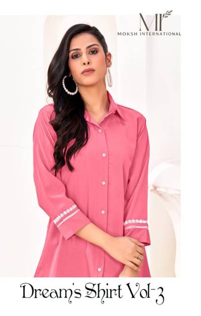 DREAM'S SHIRT VOL-3 BY MOKSH COTTON KURTI WHOLESALER IN INDIA
